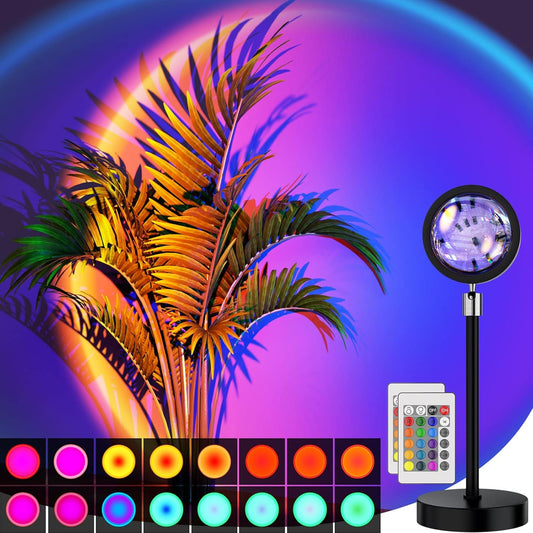 LÁMPARA PROYECTORA DE ATARDECERES CON 16 COLORES