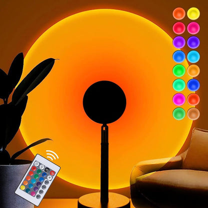 LÁMPARA PROYECTORA DE ATARDECERES CON 16 COLORES